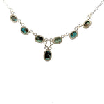 Exclusive Handmade Persian Natural Turquoise Necklace – Elegant Handmade 925 Sterling Silver Jewelry
