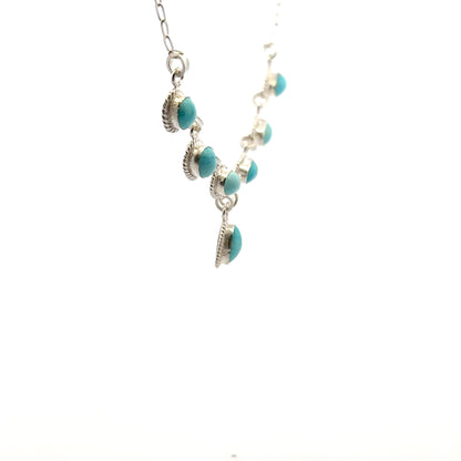 Exclusive Handmade Persian Natural Turquoise Necklace – Elegant Handmade 925 Sterling Silver Jewelry