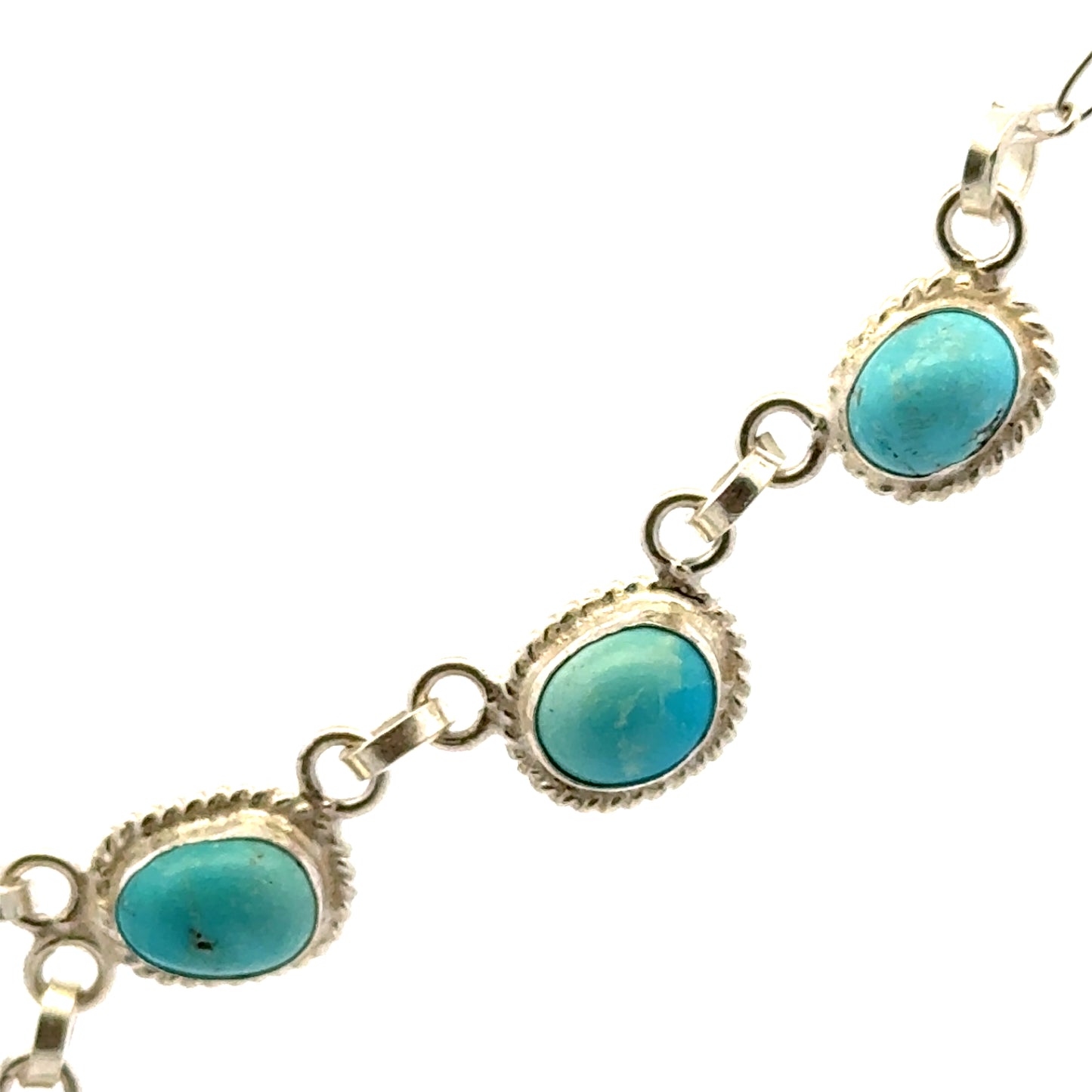 Exclusive Handmade Persian Natural Turquoise Necklace – Elegant Handmade 925 Sterling Silver Jewelry