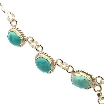 Exclusive Handmade Persian Natural Turquoise Necklace – Elegant Handmade 925 Sterling Silver Jewelry