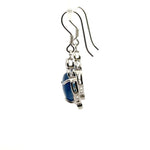Crown-Shaped Kyanite Earrings – Handmade 925 Sterling Silver Design