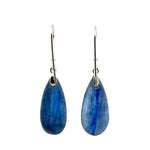 Pearl-Shaped Kyanite Earrings – Handmade 925 Sterling Silver Design