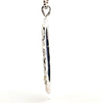 Kyanite Pendant with Three Sapphires – Handmade 925 Sterling Silver Design