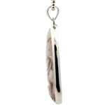 Double-Sided Tiffany Stone 925 Sterling Silver Pendant (Polished Both Sides)