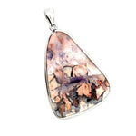 Double-Sided Tiffany Stone 925 Sterling Silver Pendant (Polished Both Sides)