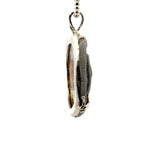 Druzy Chalcedony Quartz Coral Reef Design Pendant 925 Sterling Silver