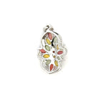 Multicolor Sapphire Pendant in 925 Sterling Silver