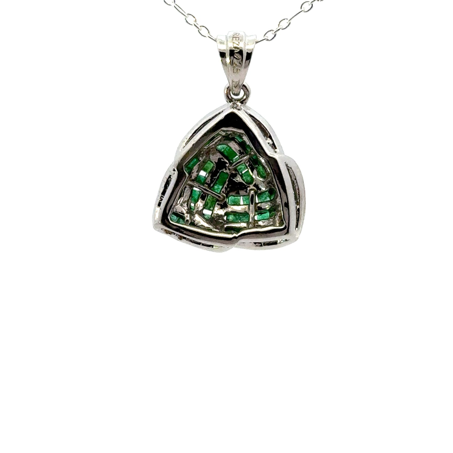 Emerald Pendant in 925 Sterling Silver