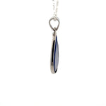 Faceted Lapis Lazuli Pendant, set in 925 sterling silver
