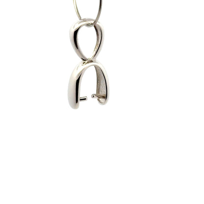 925 Sterling Silver Heavy Pinch Bail