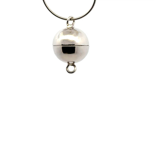 925 Sterling Silver Round Magnetic Clasps