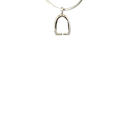 925 Sterling Silver Pack of 10 Non-Articulating Mini Pinch Bail