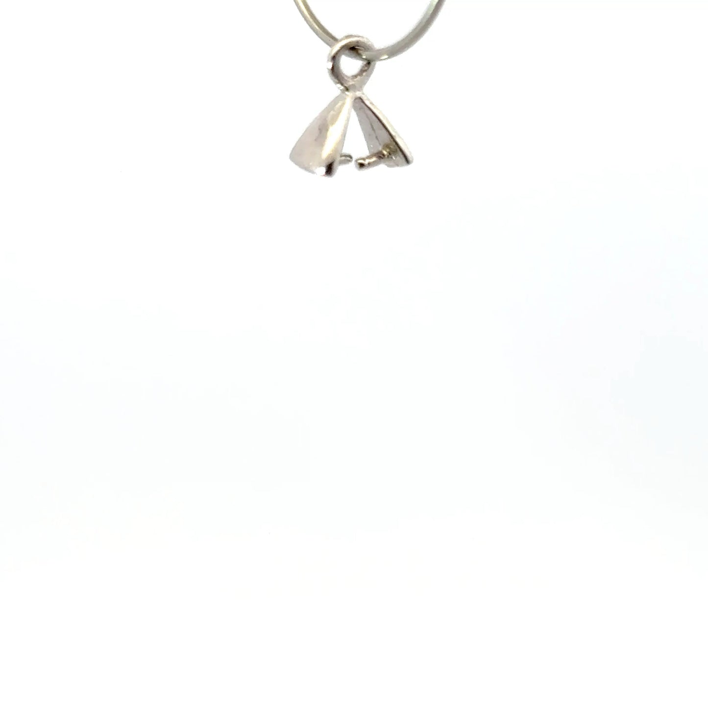 925 Sterling Silver Pack of 6 Triangle Pinch Bail