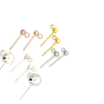 925 Sterling Silver Pair of Stud Earrings