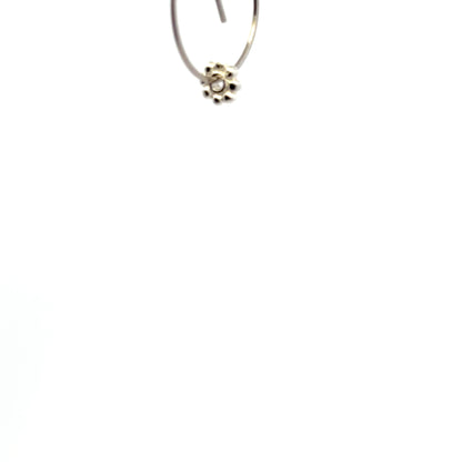 925 Sterling Silver Pack of 10 Daisy Spacers