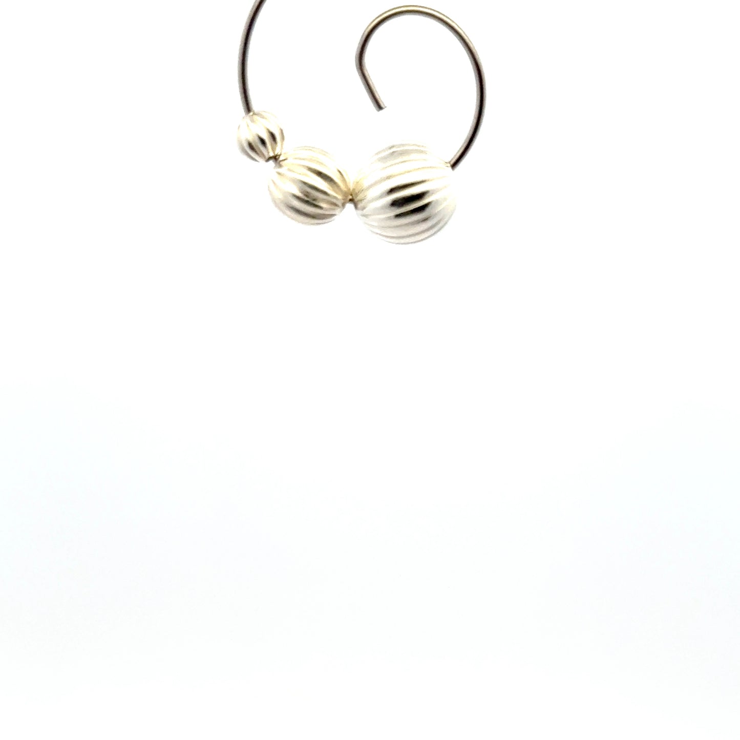 925 Sterling Silver Pack of 10 Turbo Beads