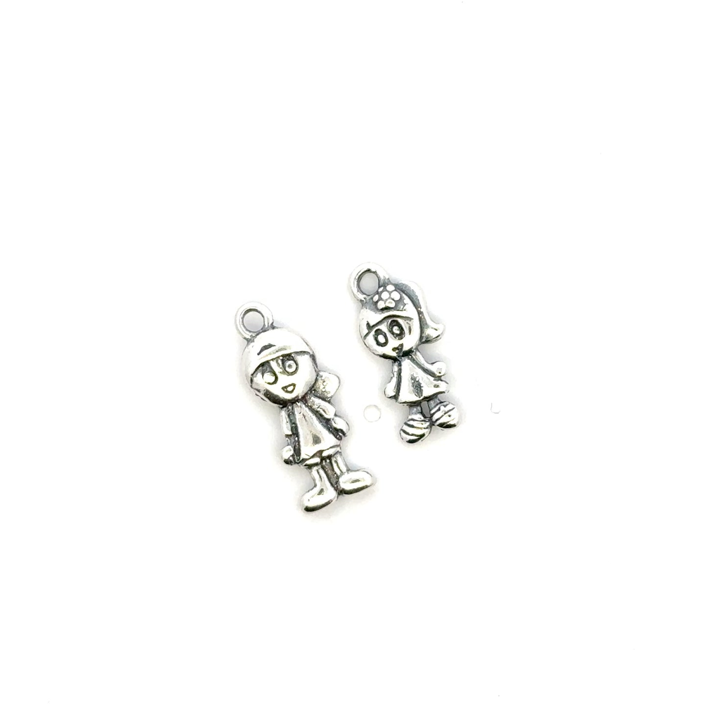 925 Sterling Silver Girl & Boy Charms
