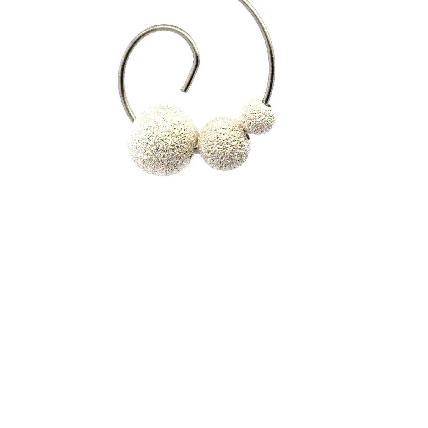 925 Sterling Silver Pack of 10 Sparkle Beads