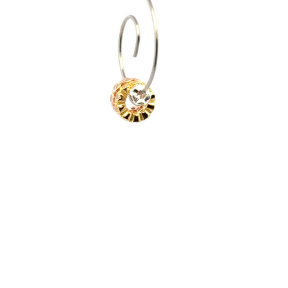 925 Sterling Silver Pack of 5 Cubic Zirconia Spacers