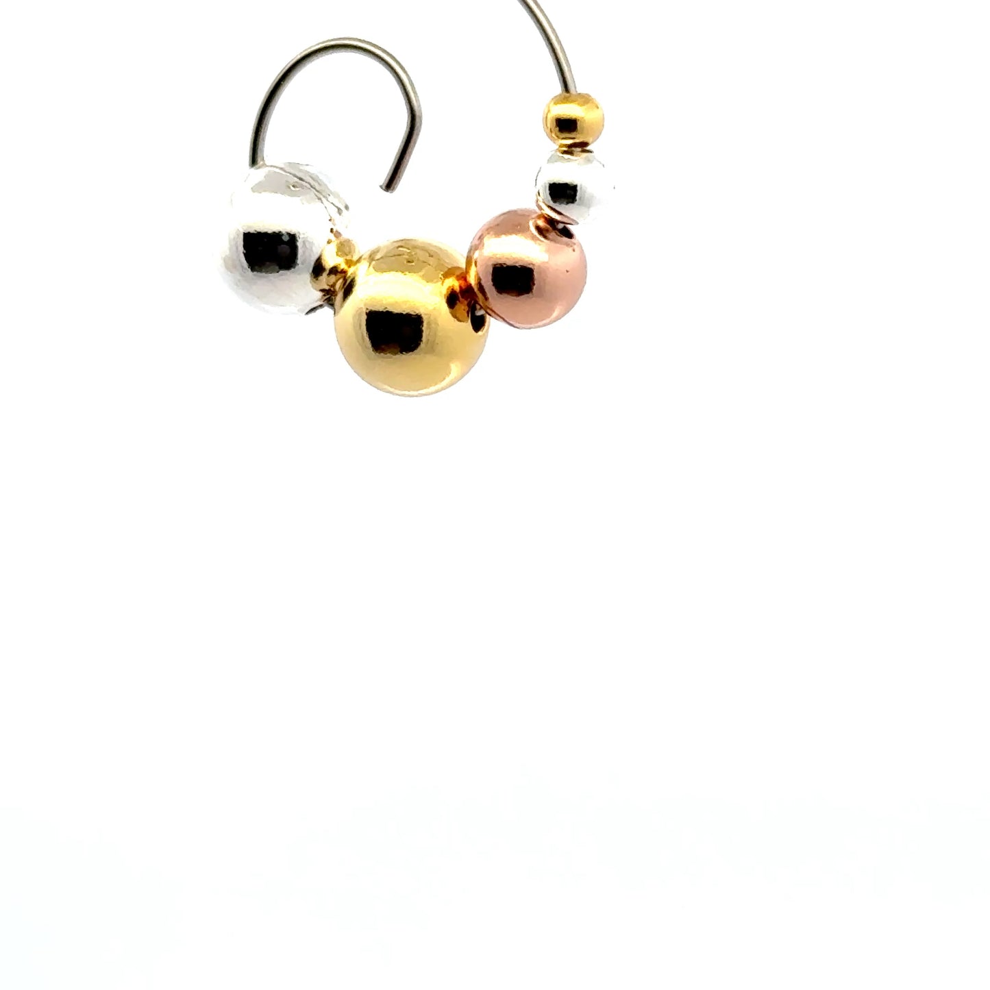 925 Sterling Silver Pack of 10 Smooth Round Beads Set