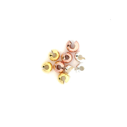 925 Sterling Silver Pack of 10 Crimp Covers