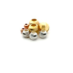 925 Sterling Silver Pack of 10 Cats Eye Round Bead