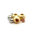 925 Sterling Silver Pack of 10 Cats Eye Round Bead