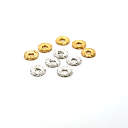 925 Sterling Silver Pack of 10 Lamborghini Spacers