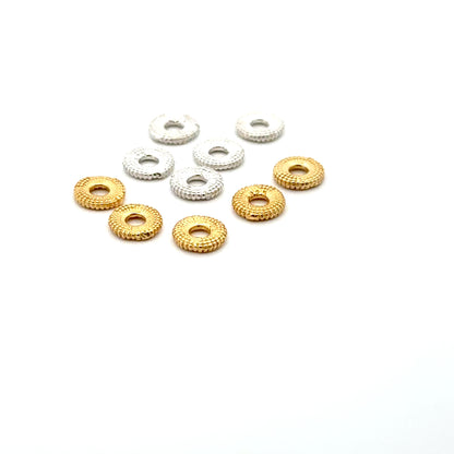 925 Sterling Silver Pack of 10 Lamborghini Spacers
