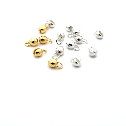 925 Sterling Silver Pack of 10 Crimp Cover
