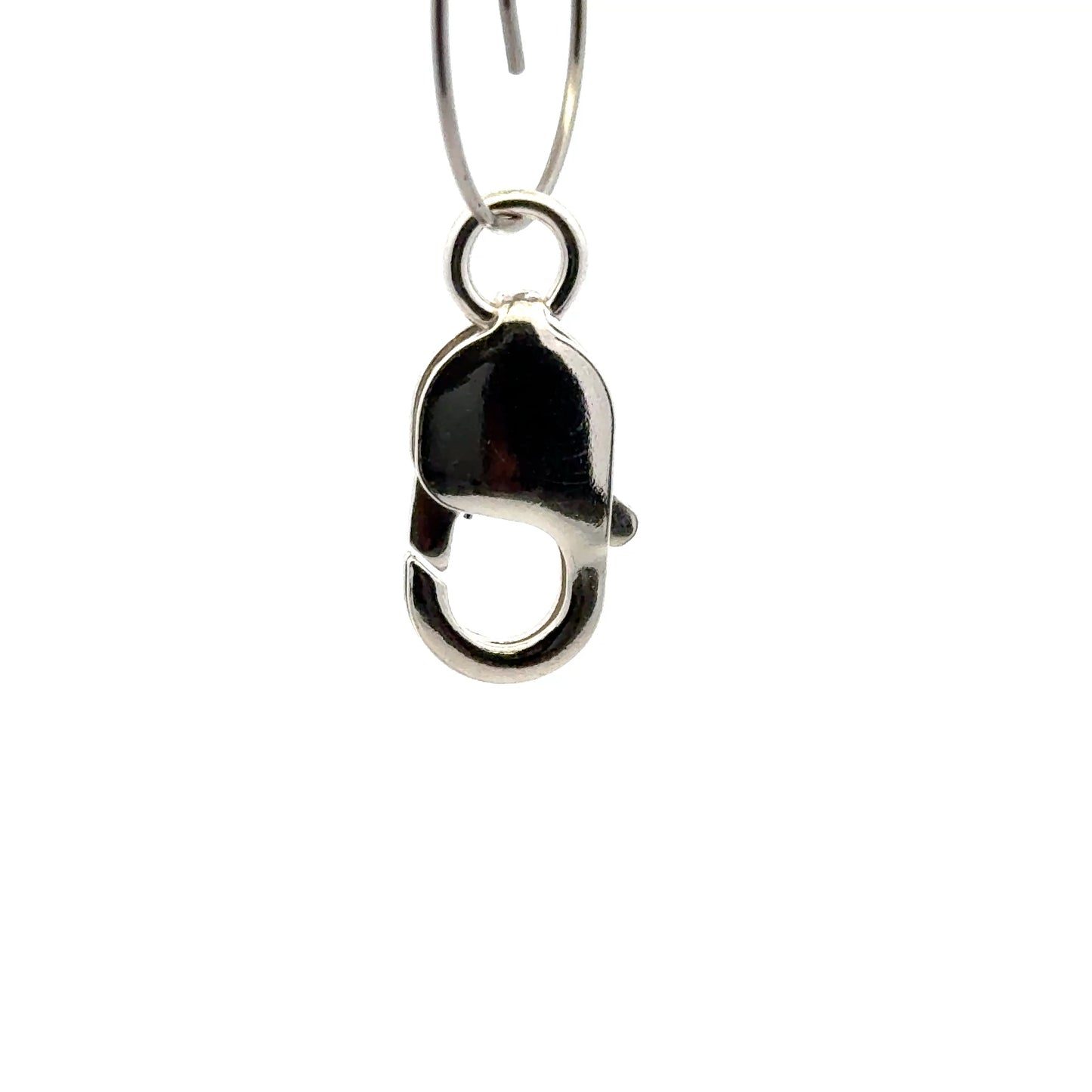 925 Sterling Silver Oblong Lobster Clasp Open Jump Ring