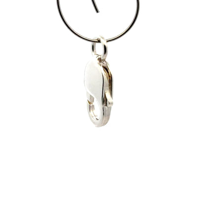 925 Sterling Silver Oblong Lobster Clasp Open Jump Ring