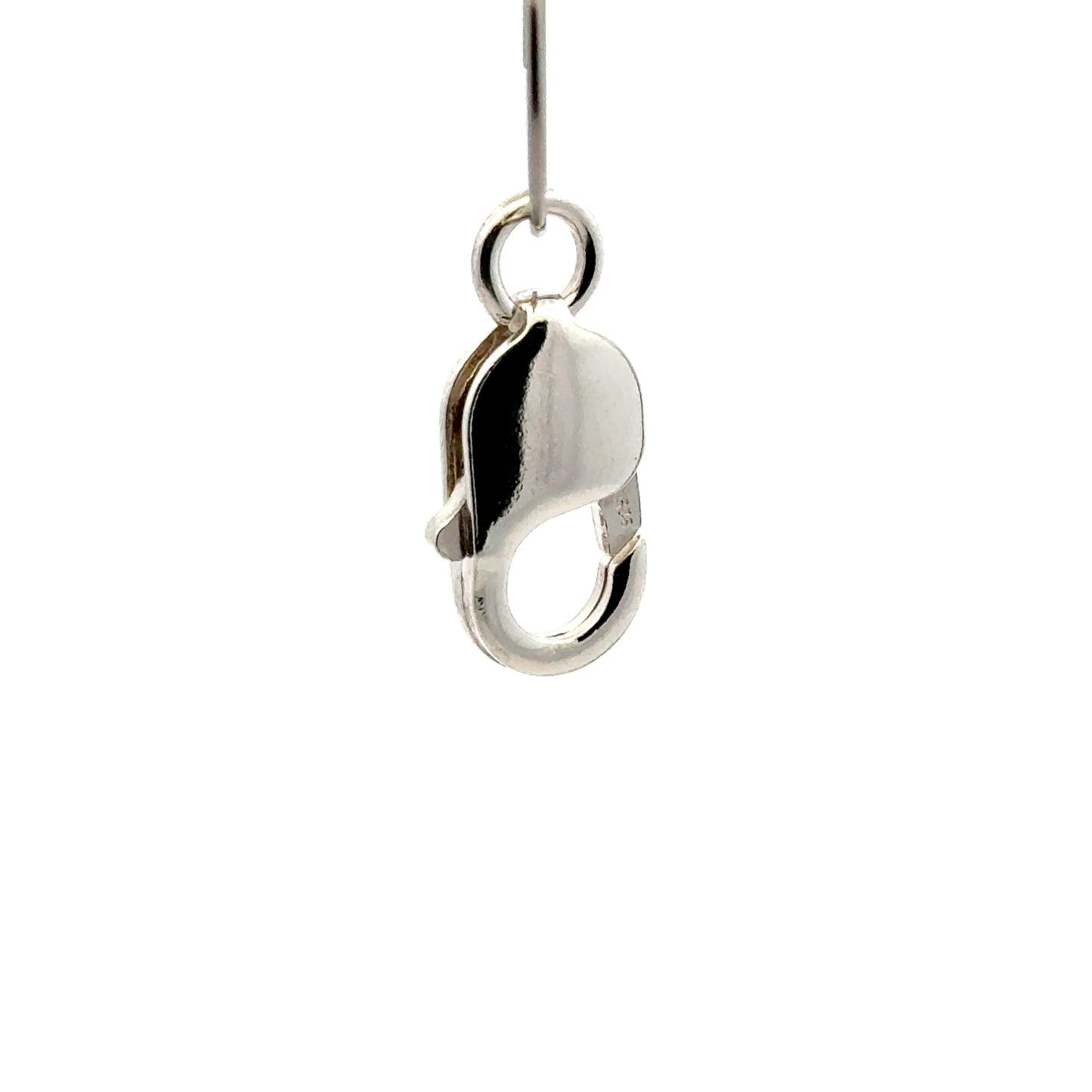 925 Sterling Silver Oblong Lobster Clasp Open Jump Ring