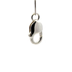 925 Sterling Silver Oblong Lobster Clasp Open Jump Ring
