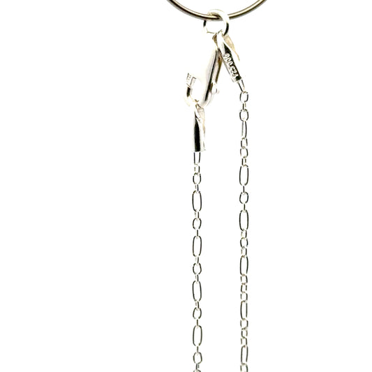 925 Sterling Silver Cable Figaro Chain