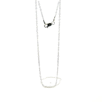 925 Sterling Silver Cable Figaro Chain