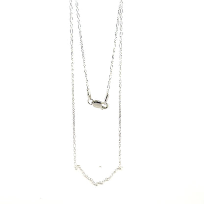 925 Sterling Silver Cable Figaro Chain