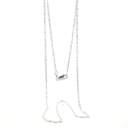 925 Sterling Silver Cable Figaro Chain