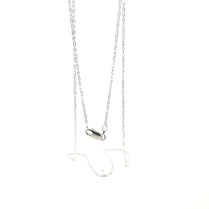 925 Sterling Silver Cable Figaro Chain