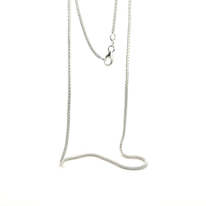 925 Sterling Silver Popcorn Chain