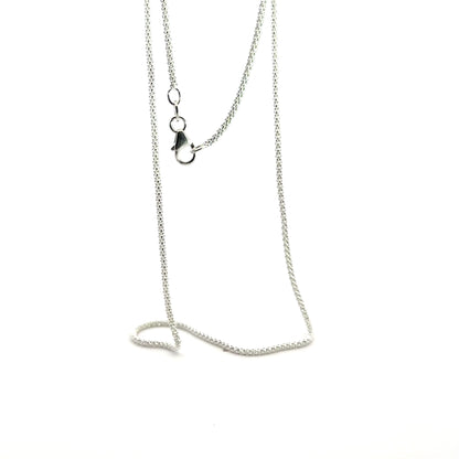 925 Sterling Silver Popcorn Chain
