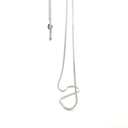 925 Sterling Silver Popcorn Chain