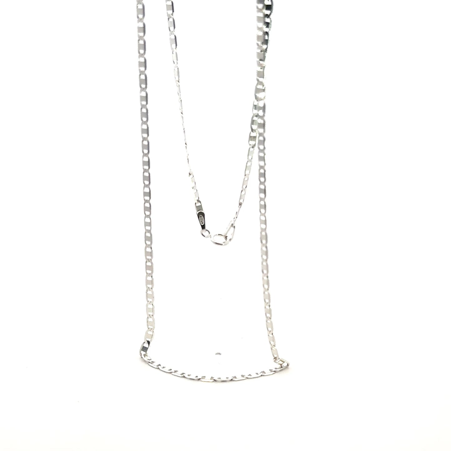 925 Sterling Silver Flat Mariner Chain