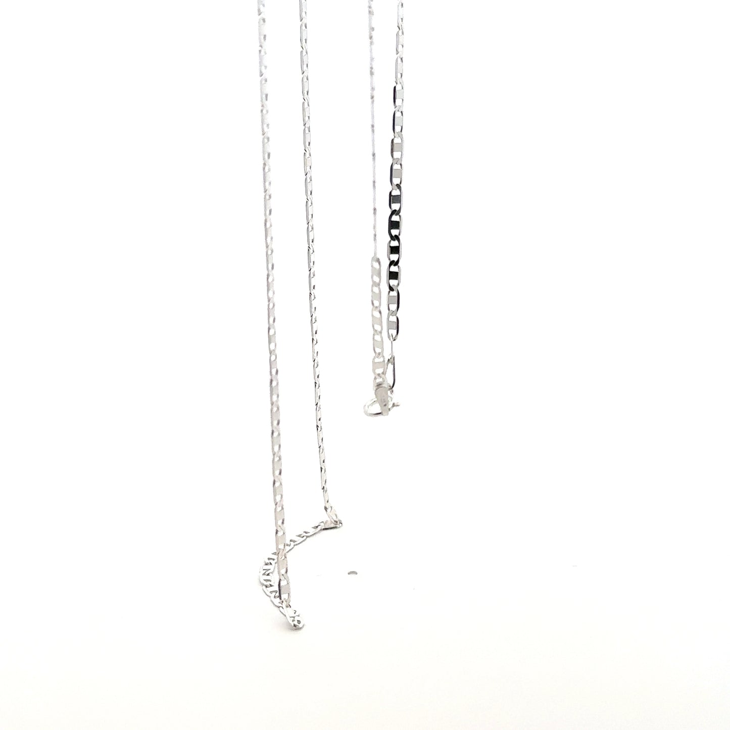 925 Sterling Silver Flat Mariner Chain