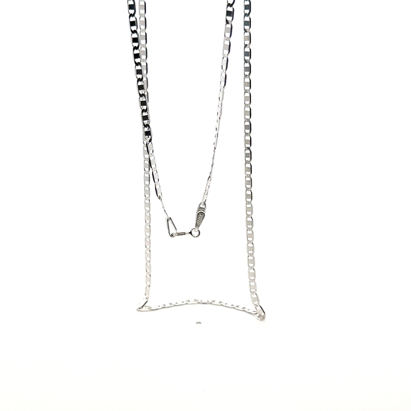 925 Sterling Silver Flat Mariner Chain
