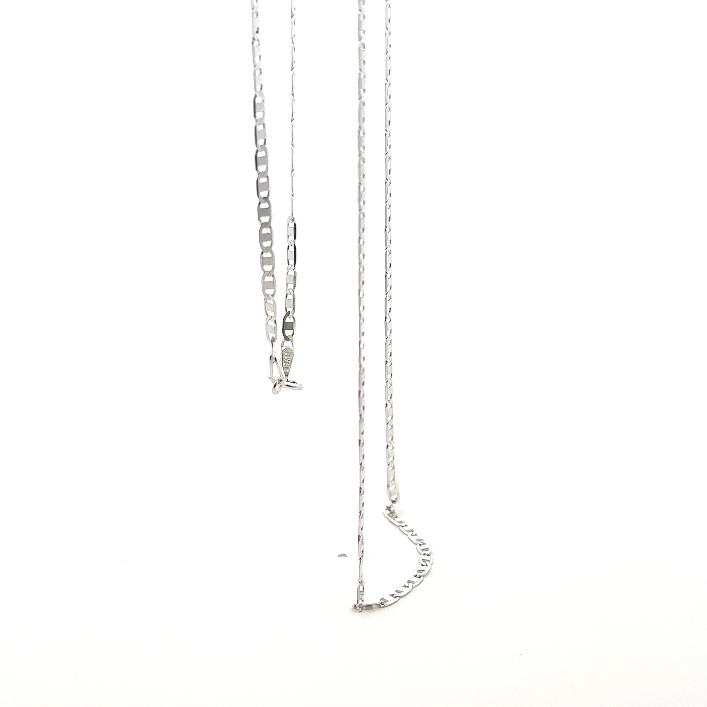 925 Sterling Silver Flat Mariner Chain
