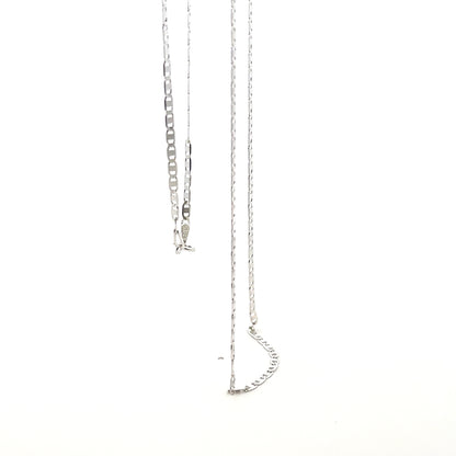 925 Sterling Silver Flat Mariner Chain