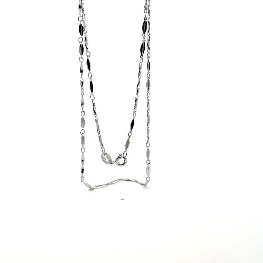 925 Sterling Silver Fancy Fob Chain