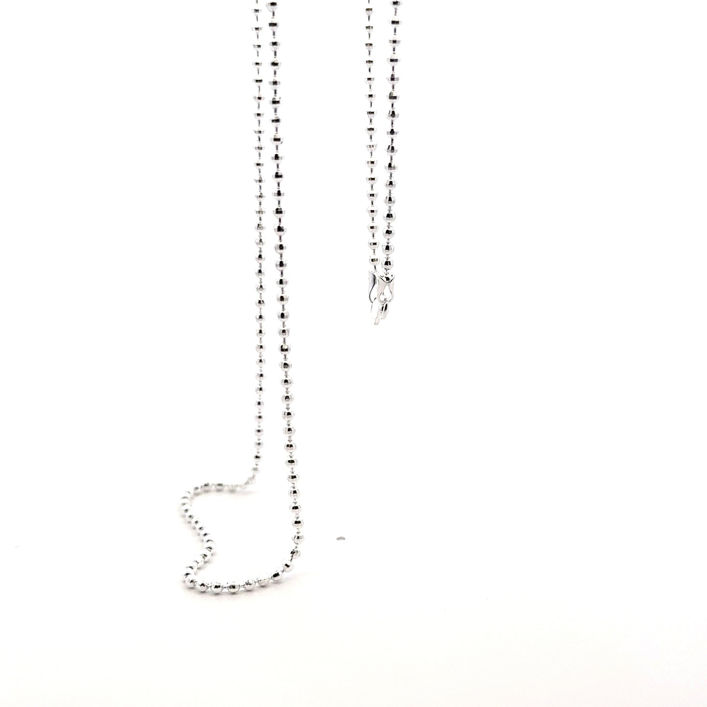 925 Sterling Silver Faceted Disco Ball Chain