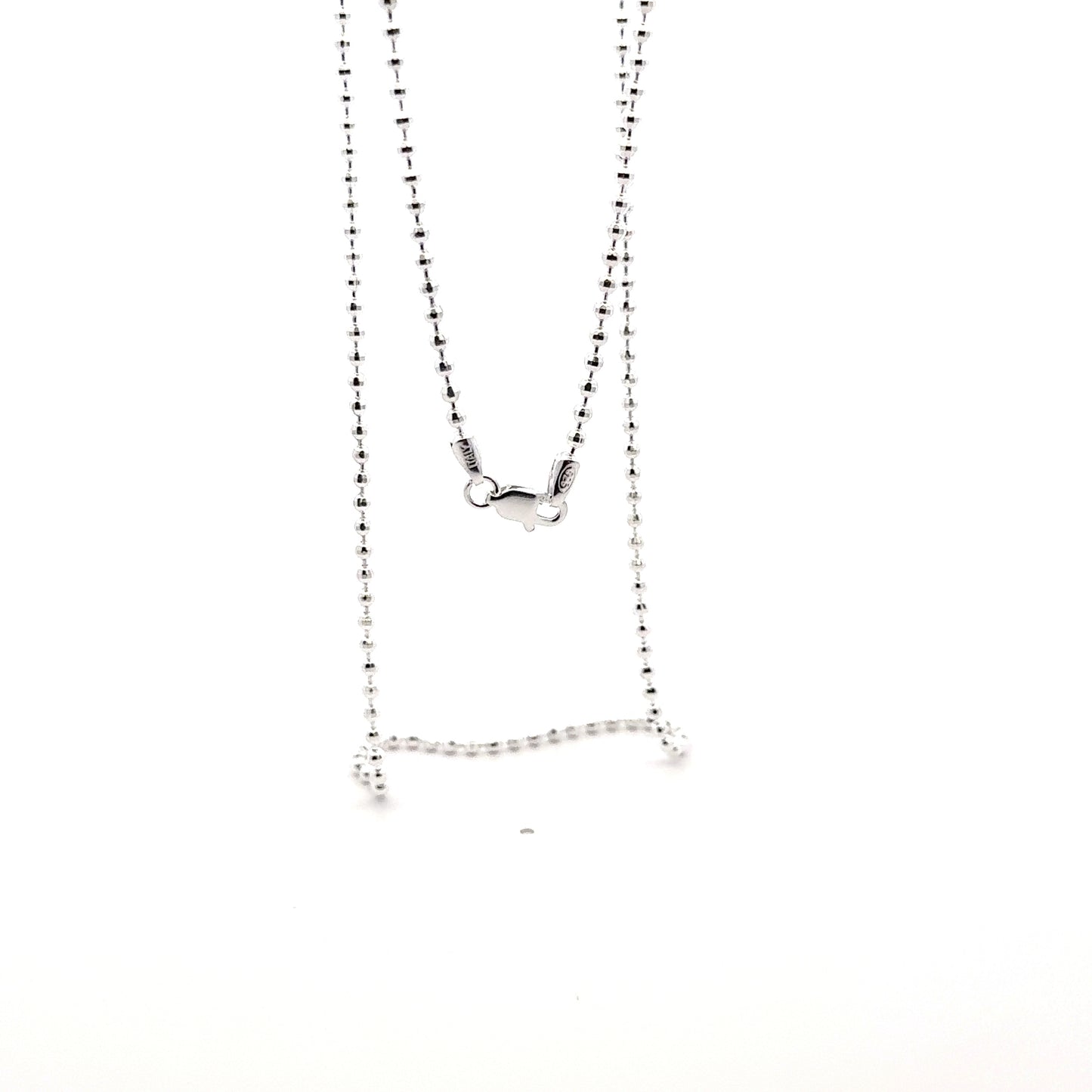 925 Sterling Silver Faceted Disco Ball Chain